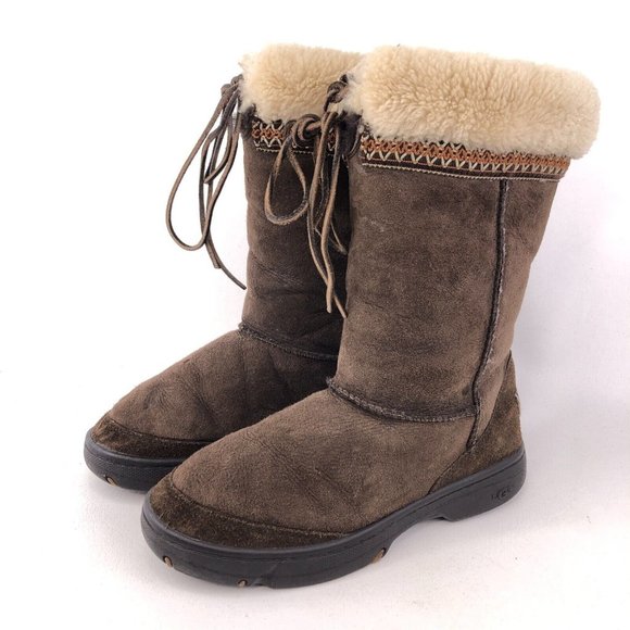 UGG Ultimate Cuff Tall Winter Boots 8 - Picture 3 of 12